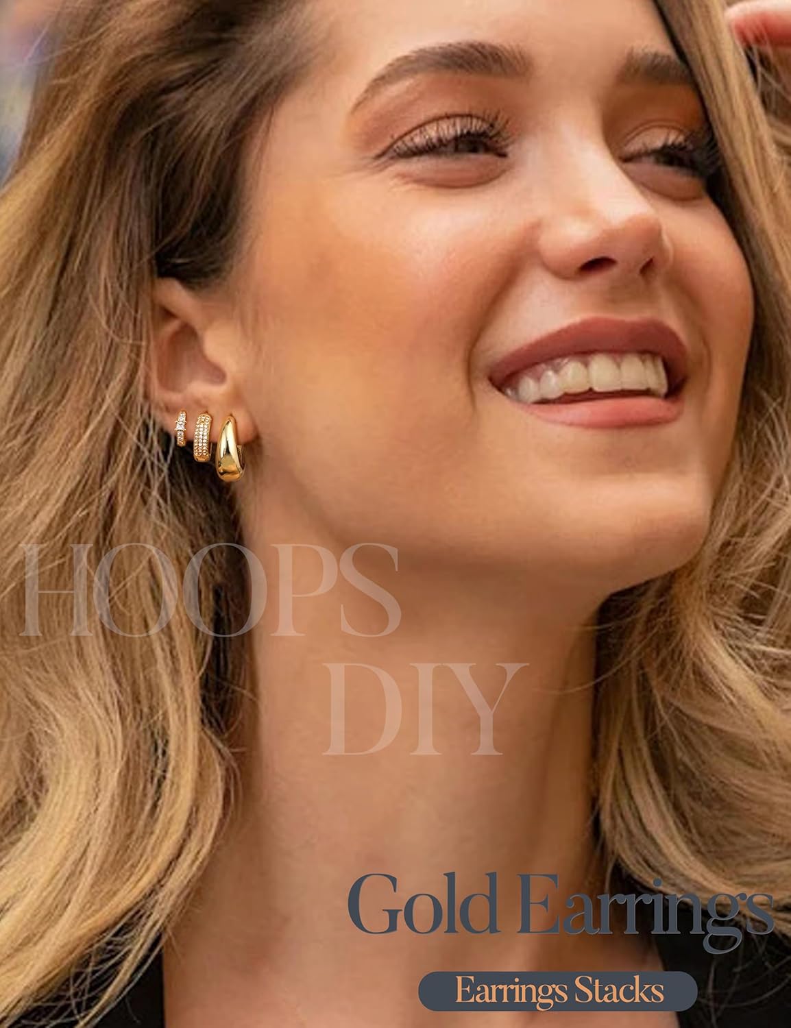 Everyday Metal Hoop Earrings Set